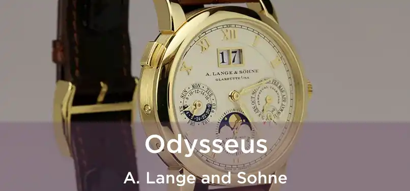  Odysseus A. Lange and Sohne